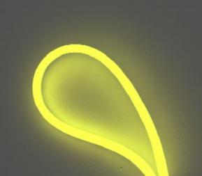 LED Streifen Neon-Flex 9 Watt/m breit 230V gelb